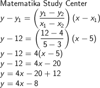 Soal dan pembahasan persamaan garis lurus. Gradien Dan Persamaan Garis Kelas 8 Smp Matematika Study Center