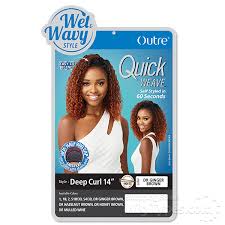 From synthetic braids to wet & wavy? Outre Synthetic Wet Wavy Style Half Wig Quick Weave Deep Curl 14 Wigtypes Com