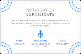 For example, some court clerks are provided with this designation so that they can administer an oath in court. Blockchain Data Authentication Acronis Notary