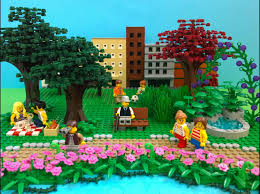 Sunny Day In A Park Lego Wall Legos Sunny Days
