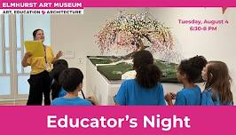 Educators Night at the Elmhurst Art Museum