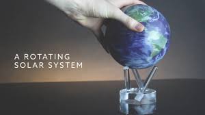 Black solar system ceiling light fixture kids style acrylic led flush mount recessed lighting beautifulhalo com. Mova Globes A Rotating Solar System Powered By Light Youtube