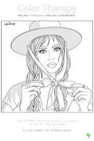 Color Therapy Gift Of The Day Free Coloring Template Color Therapy Coloring Pages Cute Coloring Pages