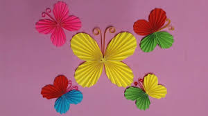 How To Make Butterfly With Color Paper Diy Paper Butterflies Making