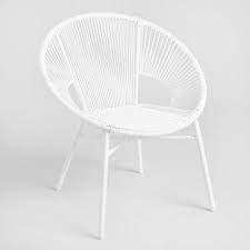 With Its Large Round Frame Our Camden Outdoor Chair Makes A Stunning Statement Its Lightweight Metal Frame I Outdoor Patio Chairs Outdoor Chairs Patio Chairs