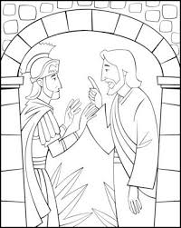 Make a fun coloring book out of family photos wi. Free Sunday School Coloring Pages Jesus And The Centurion