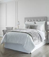 Featuring a white quatrefoil design on a dark blue base; Luxury Hotel Mercer Geometric Duvet Mini Set Dillard S