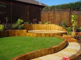 As I Mentioned In The Last Post We Ve Been Working In Ashbourne Installing A Garden We Ve Desi Sloped Garden Backyard Landscaping Backyard Landscaping Designs