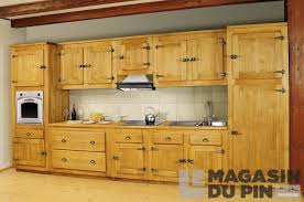 Magasin de meubles de cuisine. Meuble Haut 1 Porte Pin Massif Pour Cuisine Avoriaz Le Magasin Du