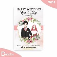 Ada yang memberi hadiah televisi, mobil maupun rumah baru. Custom Hadiah Kado Pernikahan Wedding Pengantin Unik Foto Wd Shopee Indonesia