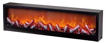 Led lights to color up fire table. Led Wall Fireplace Table Fireplace Lifestyle More