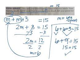 Writing Two Step Equations Two Step Equations Word Problems Pre Algebra Showme