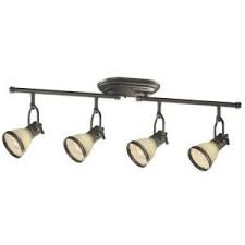 Hampton Bay Brookhaven Collection 4 Light Oil Rubbed Bronze Fixed Track Lighting Light Eyy2304h 8 The Home Depot Track Lighting Halogen Light Bulbs Lighting Inspiration