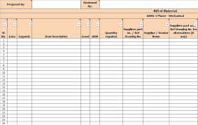 For a more accurate cost comparison, you may want to list the unit price. Bill Of Quantities Template Excel 8 Bill Of Material Excel Template Excel Templates