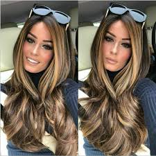 Then smooth your hair with a flat iron 90+ ombre hair ideas trending today: Women S Wig Curly Long Highlights Braun Blonde Fringe For Sale Online Ebay