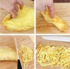 Japanese Egg Crepes Usuyaki Tamago Shredded Egg Crepes Kinshi Tamago La Fuji Mama Food Allergy Free Recipes Japanese Cooking