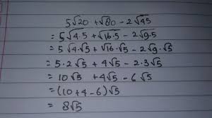 0 0 = 1 1 0 = 1 2 0 = 1. Hasil Dari 5 Akar 20 Akar 80 2akar45 Brainly Co Id