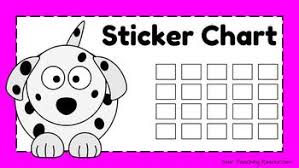 Free Sticker Chart Dalmatian Dog Theme