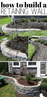 How To Build A Retaining Wall Flower Bed In 10 Easy Steps Landscaping Retaining Walls Building A Retaining Wall Curb Appeal Landscape