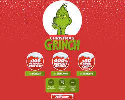 The $75 free chip is a no deposit bonus code. Christmas Grinch Promo 100 Free Chip At Vegas Rush Nodepositbonuses Play For Free Win For Real Over 300 Bonuses