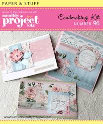 Do you wish you had more ideas for cards? Papercraft Kits No 96 Catherine Duffy