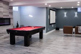 Basement bar build your cravings rebuild muscle with a great tasting built bar basement bar build to build a basement barbuild a 42 tall pony wall with 2x6 studs and anchor it into the concrete this is. Nobleton Basement Mini Bar Movie Theater And Pool Table Minimalistisch Keller Toronto Von Htr Basements Houzz