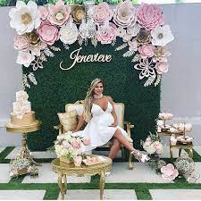 Eventcoordinator Baby Shower Backdrop Flower Wall Wedding Wedding Decorations