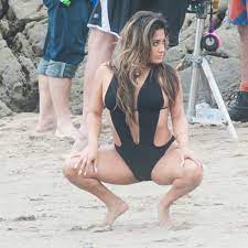 Fifth Harmony's Ally Brooke gets down on the beach as she films raunchy  routine for new video - Mirror Online