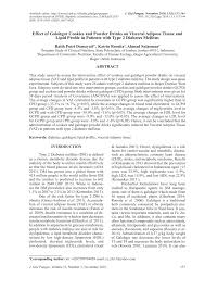 Disini saya akan memaparkan materi yang dipelajari tersebut. Pdf Effect Of Galohgor Cookies And Powder Drinks On Visceral Adipose Tissue And Lipid Profile In Patients With Type 2 Diabetes Mellitus