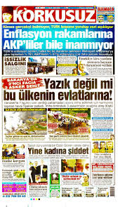 Korkusuz Gazetesi 1 Sayfa 10 Temmuz 2020 2020 Okuma Gazete 10 Temmuz