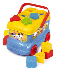 Clementoni Le Bus Des Formes De Mickey Encastrement Achat Prix Bebe Mickey Bebe Mickey Mouse Jeux Eveil