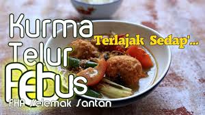 Kemudian pecahkan telur ke dalam kuali. Kurma Telur Rebus Terlajak Sedap Youtube
