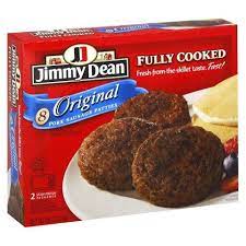 Jimmy Dean Original Fully Cooked Pork Sausage Patties - 96oz8ct Sausage Patty Jimmy Dean Sausage How To Cook Sausage