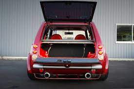 オーバーフェンダー加工 pk10日産パオをプリウス純正レッドカラー仕上げしてオーバーフェンダー加工した国内カスタムカーnissan中古車物件を紹介させて頂きます 日産 パオ 日産 中古車