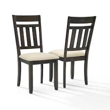 The table stands on the characteristic trestle legs, which constitute the orleans upholstered bedroom bench this piece of furniture is a comfortable and durable bench designed for use in bedrooms. Set Of 2 Hayden Slat Back Dining Chairs Slate Crosley Target