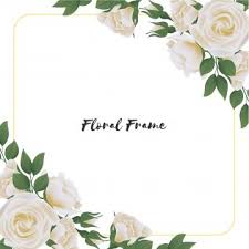 beautiful square flower frame with white rose bouquet rectangle bouquet beautiful png and vector with transparent background for free download flower frame rose flower photos white rose bouquet