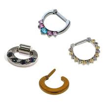 Different Types Of Septum Rings Septum Piercing Rings Septum Ring Piercing Ring