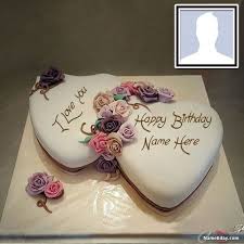 Birthday Cake For My Wife Images Make Happy Birthday Images For Wife With Name And Photo Birthday Cake For Wife Birthday Cake For Husband Happy Birthday Cake Photo