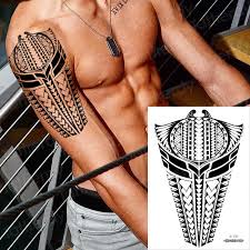 This tattoo is an unfinished piece, yet it looks amazing already! Tattoo Decal Stickers Body Tattoo Sleeves For Men Black Tribal Tattoos Shoulder Arm Chest Temporary Tattoo Big Boy Fake Tatoo Temporary Tattoos Aliexpress