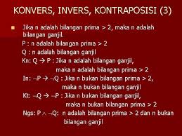 Perhatikan contoh dibawah untuk menambah pemahaman sobat idschool mengenai bentuk implikasi dan invers. Materi 2 Konvers Invers Kontraposisi Tautologi Kontradiksi Konvers
