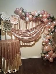 Sweet Sixteen Sweet Sixteen Parties Rose Gold Party Balloon Decorations