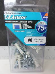 Wallclaw drywall anchors 1/2 in. New E Z Anchor Drywall Anchors 50ct With Screws