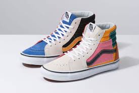 Vans Drops Color Saturated Patchwork Sk8 His Vans Shoes Fashion Vans Shoes High Tops Vans Sk8