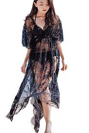 Black Bathing Suit Cover Up Plus Size Vivilover Womens Lace Plus Size Swimsuit Coverup Beach Ma Women Swimsuits Lace Beach Dress Beach Maxi Dress