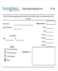 Enter the relevant year and pay period of the advance. Advance Payment Request Form Template Free 8 Sample Employee Advance Forms In Ms Word Pdf