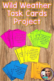21st Century Learning Projects For Teaching Students About Weather And The Water C Elementary Science Activities Weather Task Cards Elementary Writing Prompts