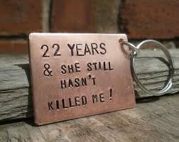 22nd wedding anniversary copper gifts