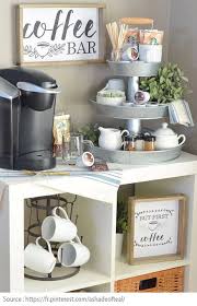 Coffee organizer station condiment rack sugar pods drawers kitchen home office. 10 Idees Pour Creer Un Coin The Ou Cafe A La Maison Centris Ca Premier Appartement Decoration Coin Cafe Cuisine Bar A Cafe
