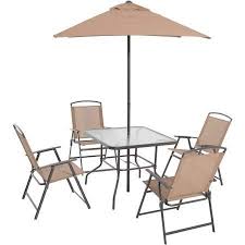 This outdoor patio furniture set is perfect for patio, porch, backyard, balcony, poolside, garden, and other suitable space in your home. Albany Lane 6 Piece Folding Dining Set By Mainstays Patio Table Patio Folding Chair Patio Umbrella Patio Dining Set Outdoor Decorations Outdoor Dining Set Tan Pricepulse