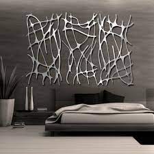 Art Nouveau Web Trio In Brushed Aluminum Free Shipping Etsy Contemporary Interior Design Bedroom Modern Bedroom Inspiration Remodel Bedroom